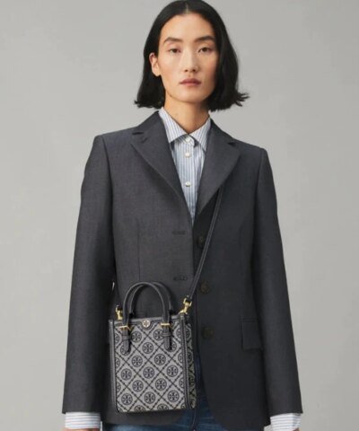 Tory Burch T Monogram Jacquard Min Tote