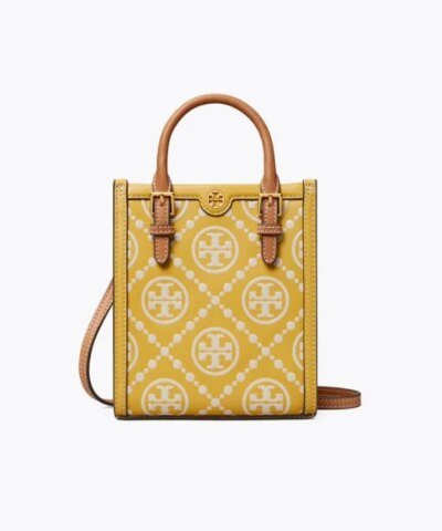Tory Burch T Monogram Embossed Mini Tote
