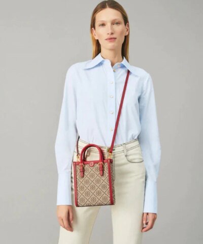 Tory Burch T Monogram Jacquard Min Tote