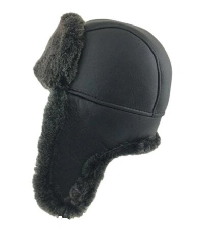 UGG Men's Leather Trapper with Sheepskin Trim