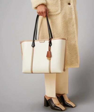 Tory Burch Perry Color-Block Triple-Compartment Tote Bag