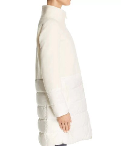 Herno Nuage Lightweight Mixed Media Down Coat