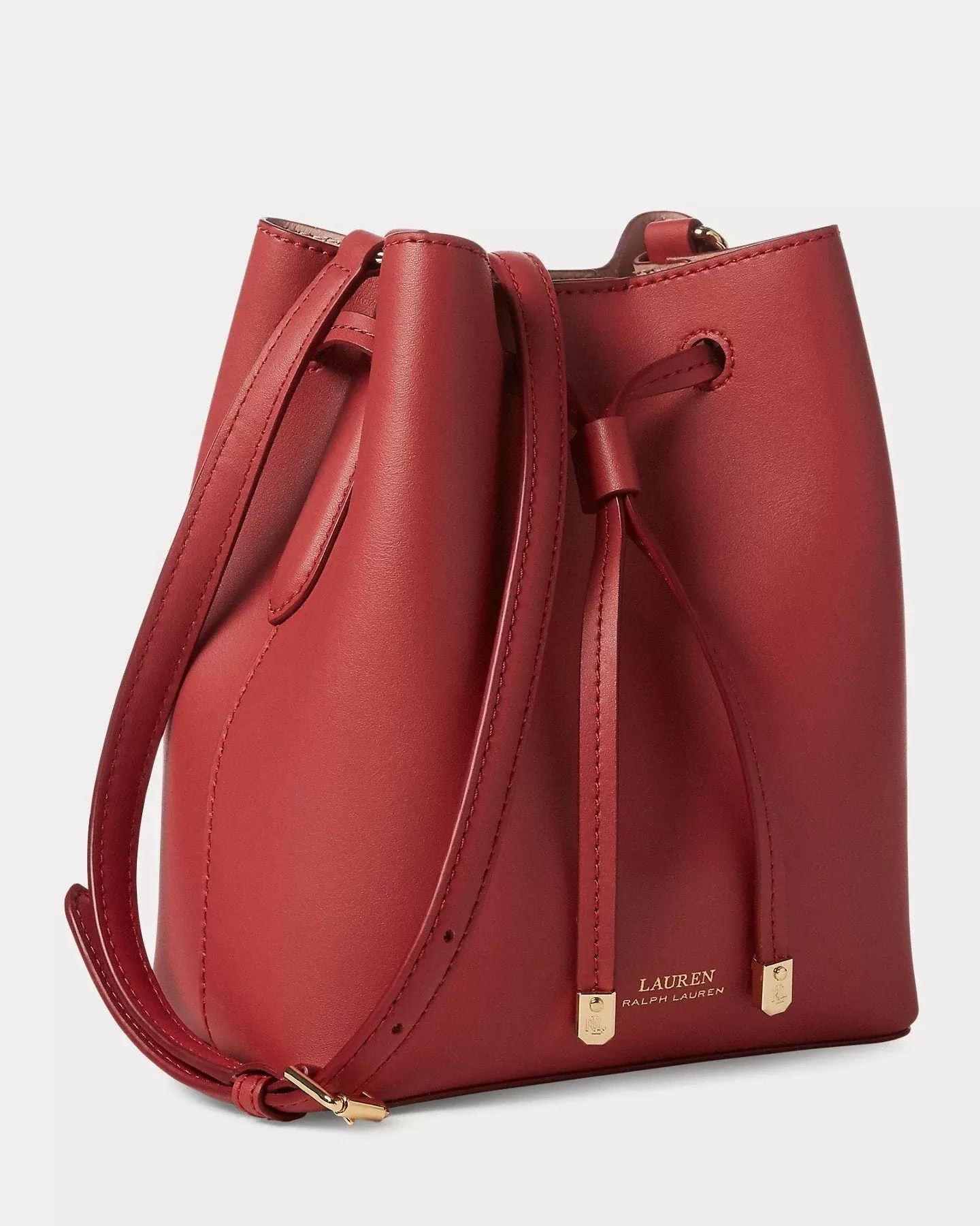 Lauren Ralph Lauren Dryden Debby II Mini Leather Drawstring Bag