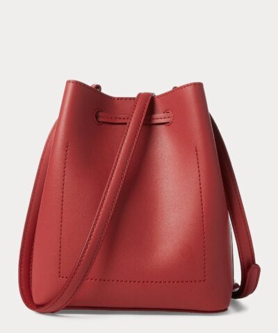 Lauren Ralph Lauren Dryden Debby II Mini Leather Drawstring Bag
