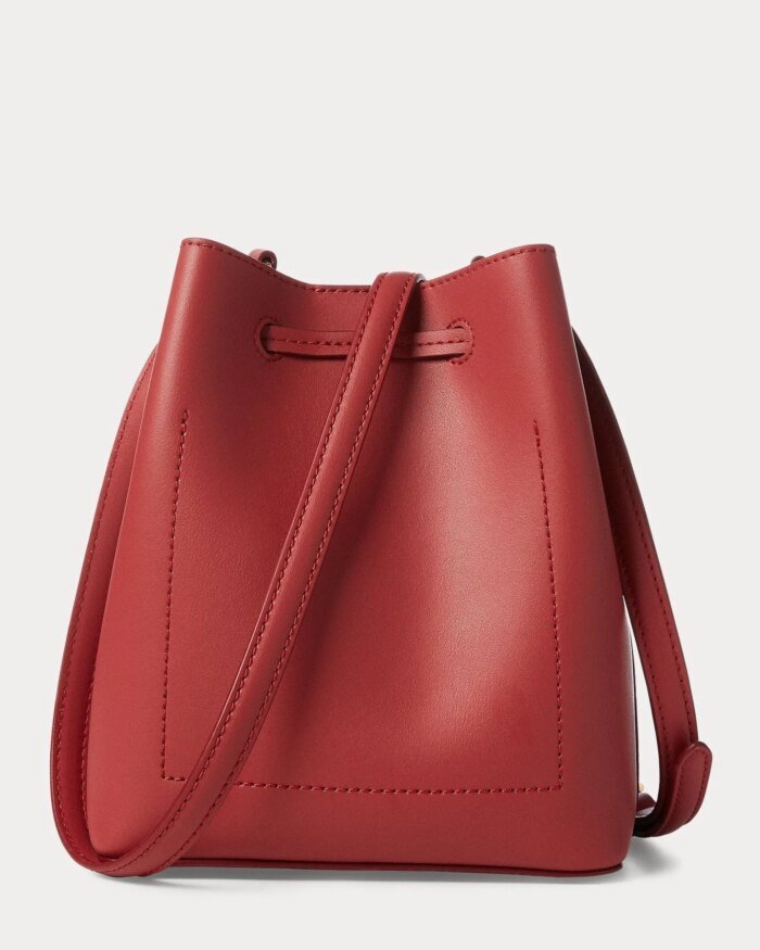 Lauren Ralph Lauren Dryden Debby II Mini Leather Drawstring Bag
