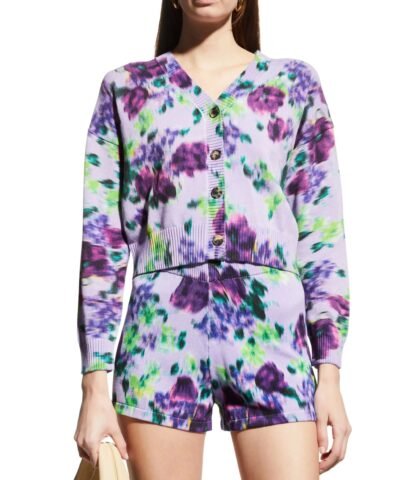 Kenzo Blurred Flowers Cardigan