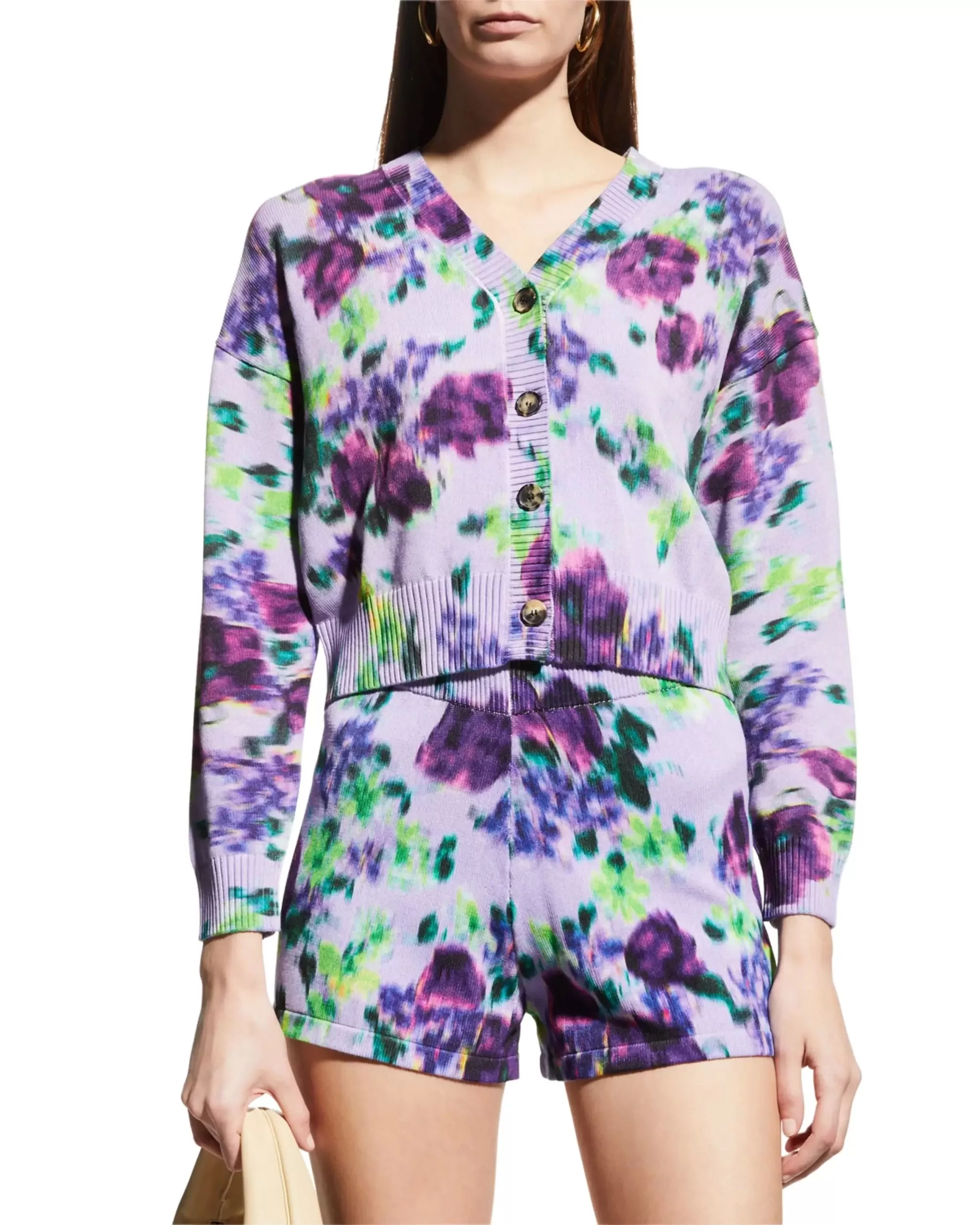 Kenzo Blurred Flowers Cardigan