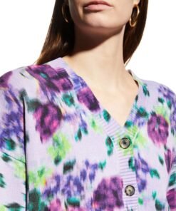Kenzo Blurred Flowers Cardigan