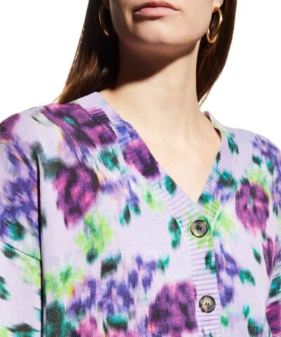 Kenzo Blurred Flowers Cardigan