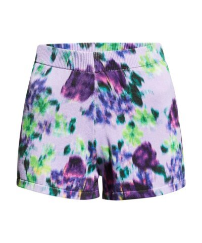 Kenzo Blurred Flowers Knit Mini Shorts