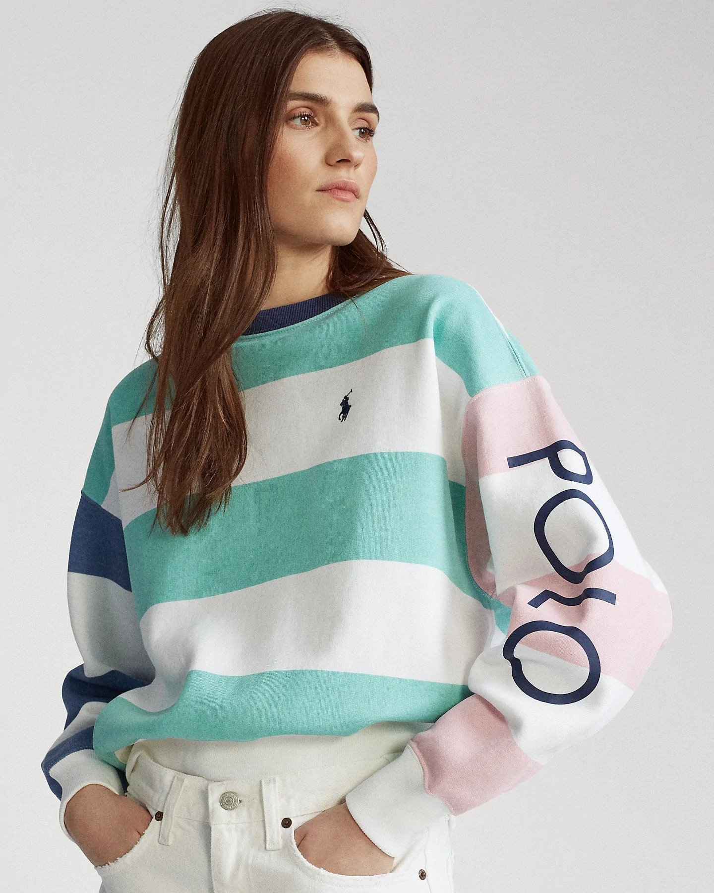 Polo Ralph Lauren Striped Fleece Sweatshirt