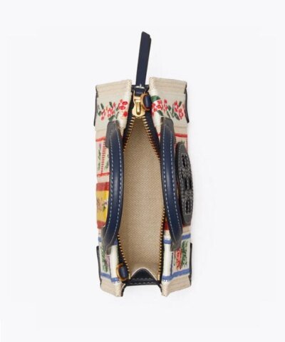 Tory Burch Ella Webbing Patchwork Micro Tote Bag