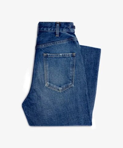 Celine Jane Flared High Waist Jeans In Dark Union Wash