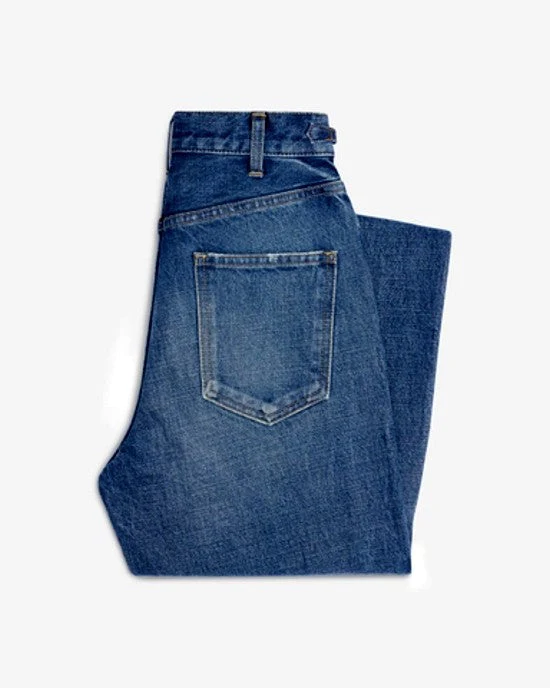 Celine Jane Flared High Waist Jeans In Dark Union Wash