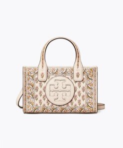 Tory Burch Ella Printed Leather Micro Tote Bag