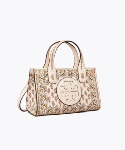 Tory Burch Ella Printed Leather Micro Tote Bag