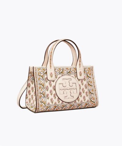 Tory Burch Ella Printed Leather Micro Tote Bag
