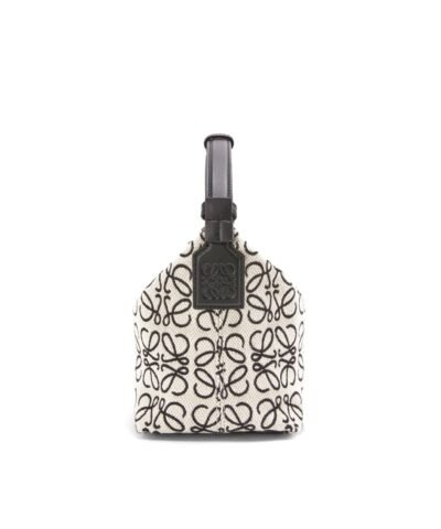Loewe Small Cubi Bag In Anagram Jacquard And Calfskin
