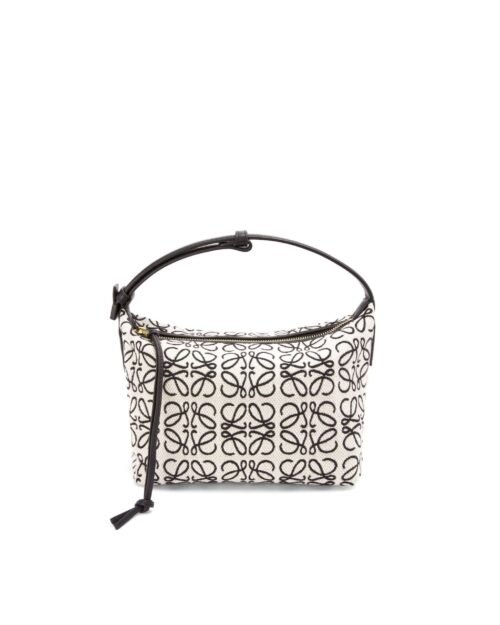 Loewe Small Cubi Bag In Anagram Jacquard And Calfskin