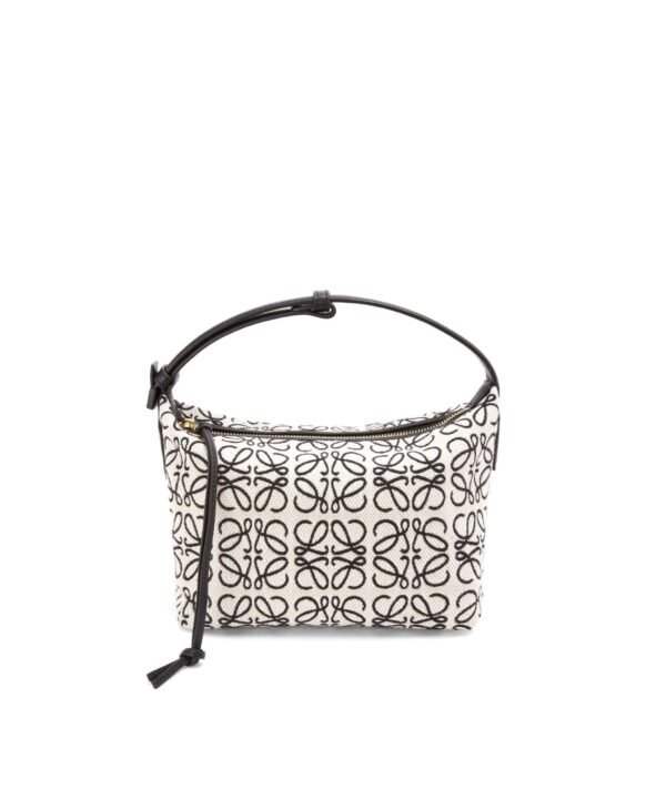 Loewe Small Cubi Bag In Anagram Jacquard And Calfskin