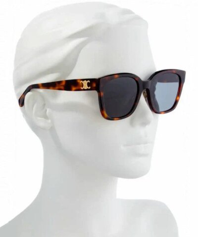 Celine Triomphe 55mm Rectangular Sunglasses
