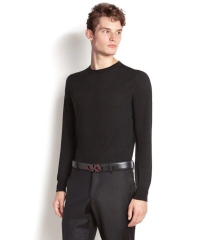 Ferragamo Men's Reversible Adjustable Gancini Belt