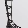 VIA SPIGA Flat Gladiator Sandals - Destin Knee High-VIA SPIGA-Fashionbarn shop