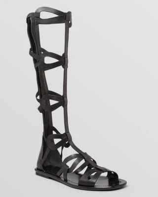 VIA SPIGA Flat Gladiator Sandals - Destin Knee High-VIA SPIGA-Fashionbarn shop