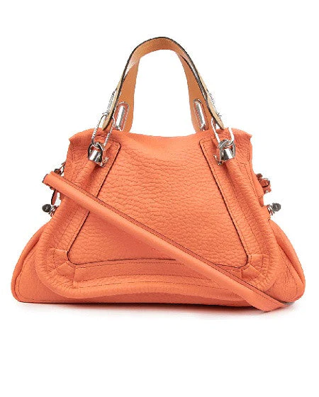 Chloé Orange Paraty Medium Shoulder Bag