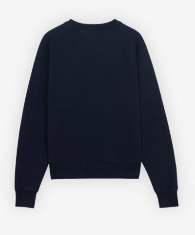 Maison Kitsuné Frenchie Dressed Fox Patch Adjusted Sweatshirt In Navy