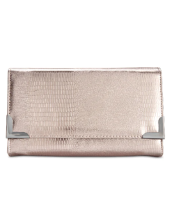 Style Co. Exotic Diane Clutch Pewter