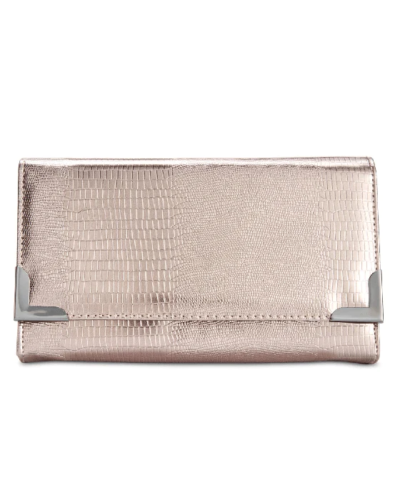 Style Co. Exotic Diane Clutch Pewter