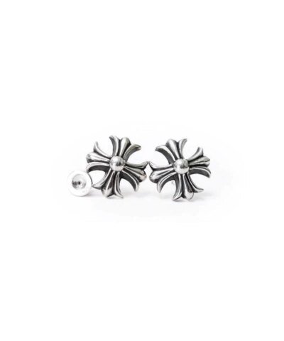 Chrome Hearts Cross Cut Out Stud Earring
