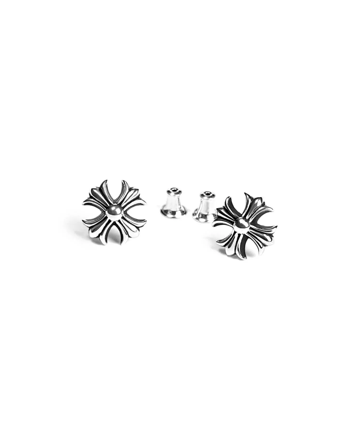 Chrome Hearts Cross Cut Out Stud Earring