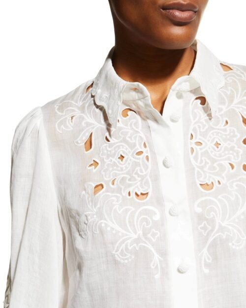 Zimmermann Nina Embroidered Shirt