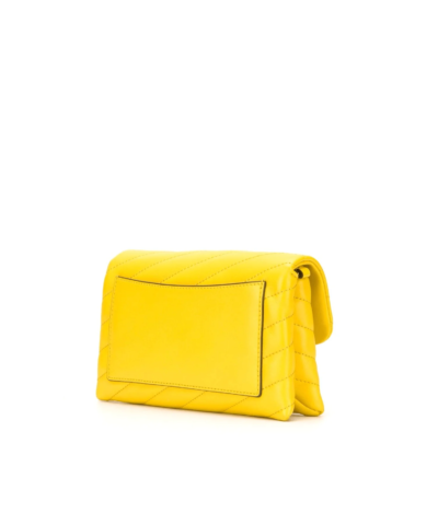 Tory Burch Kira Chevron Chain Wallet Crossbody Bag, Yellow