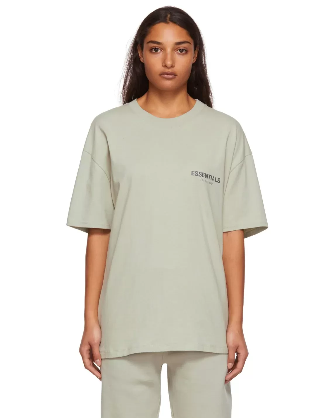 Fear Of God Essentials SSENSE Exclusive Concrete Jersey T-Shirt