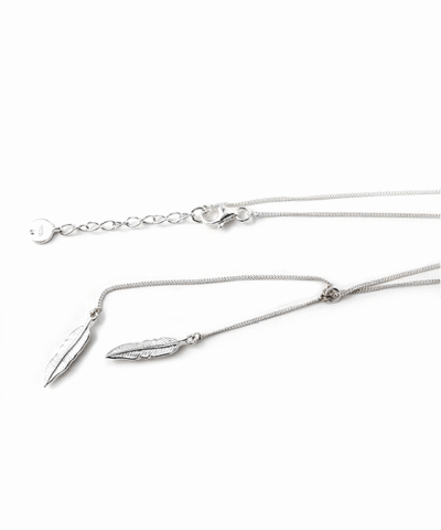 Steffe Sterling Silver Chain Leaves Necklaces