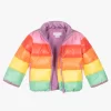 Stella McCartney Girls Rainbow Puffer Coat