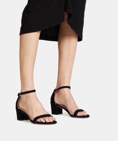 Stuart Weitzman Simple Open-Toe Sandals