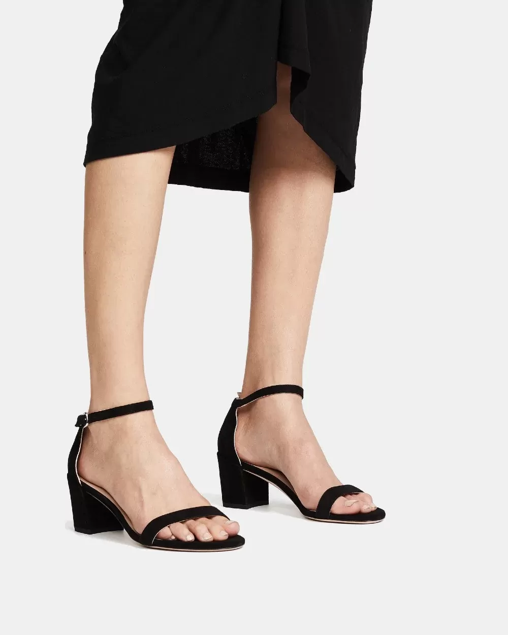 Stuart Weitzman Simple Open-Toe Sandals