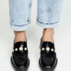 Stuart Weitzman Suki Patent Pearly Loafers