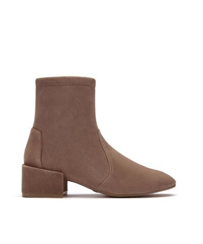 Stuart Weitzman Accordion Brown Suede Bootie