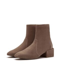 Stuart Weitzman Accordion Brown Suede Bootie