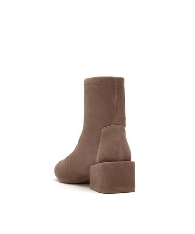 Stuart Weitzman Accordion Brown Suede Bootie
