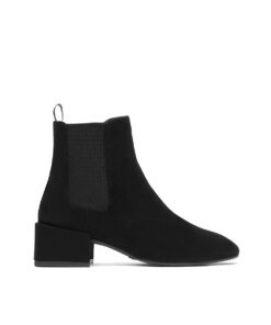 Stuart Weitzman Accordion Suede Chelsea Bootie