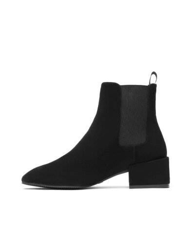 Stuart Weitzman Accordion Suede Chelsea Bootie