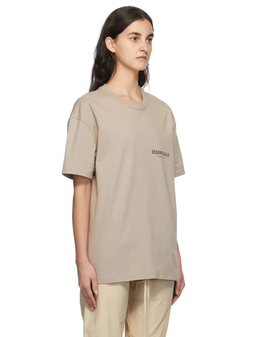 Fear Of God Essentials SSENSE Exclusive Tan Jersey T-Shirt