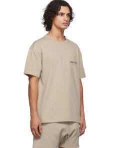 Fear Of God Essentials SSENSE Exclusive Jersey T-Shirt In Tan