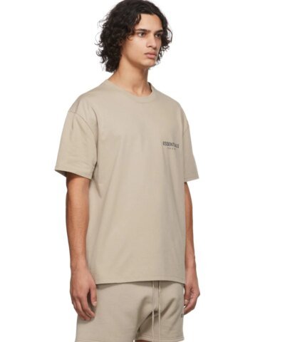 Fear Of God Essentials SSENSE Exclusive Jersey T-Shirt In Tan